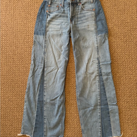 American Eagle Outfitters Denim - American Eagle Two toned Wide Leg Jeans